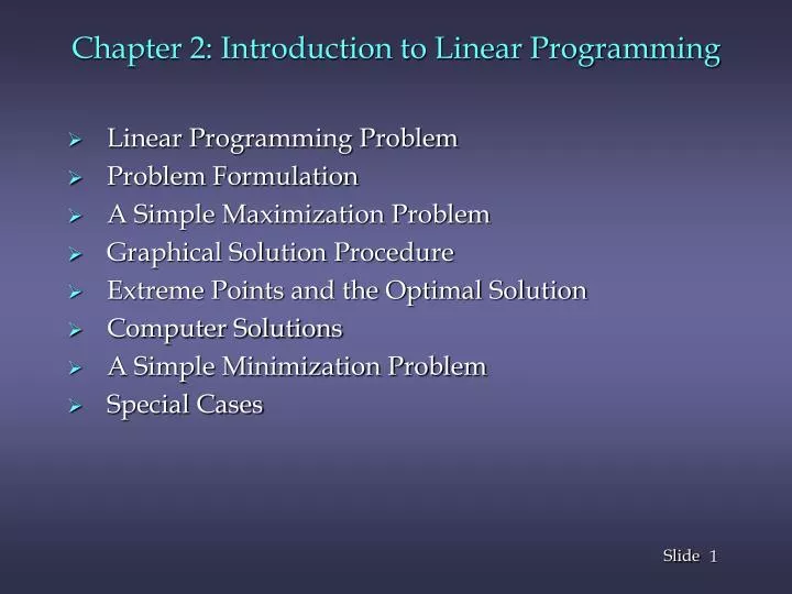 chapter 2 introduction to linear programming