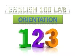 English 100 Lab