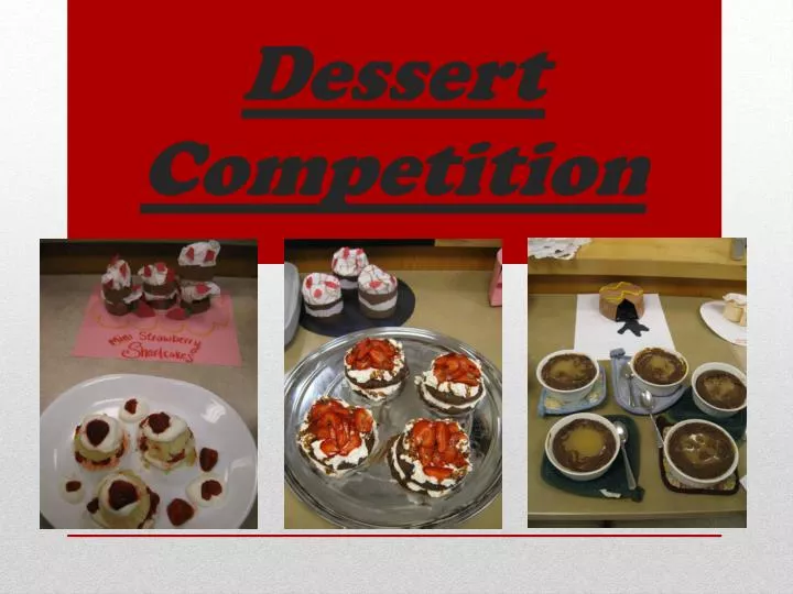 dessert competition