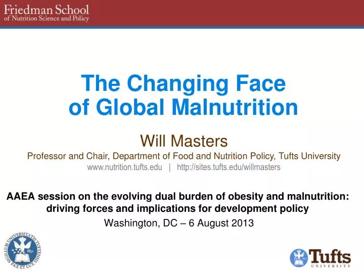 the changing face of global malnutrition