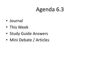 Agenda 6.3