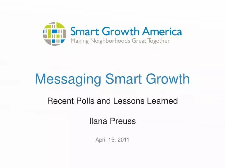 messaging smart growth