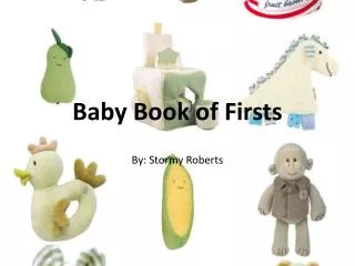 Baby Book of Firsts