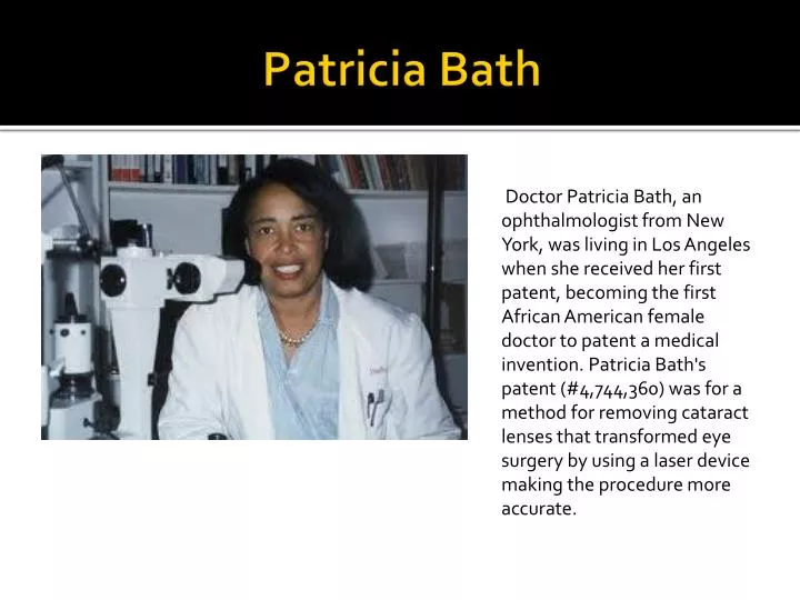 patricia bath