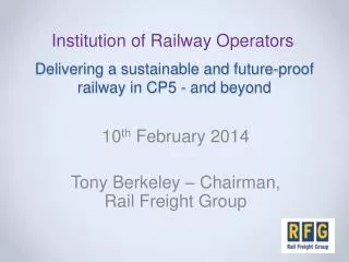Delivering a sustainable and future-proof railway in CP5 - and beyond