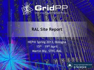 RAL Site Report