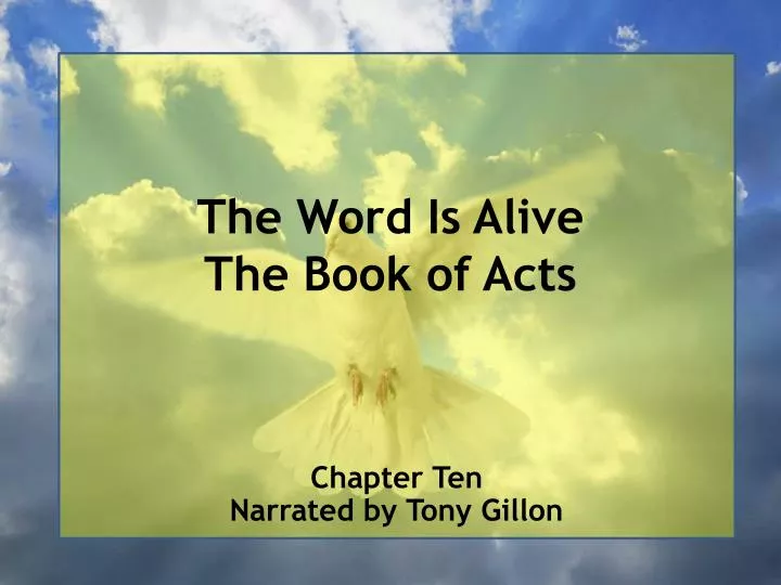 the word is alive the book of acts