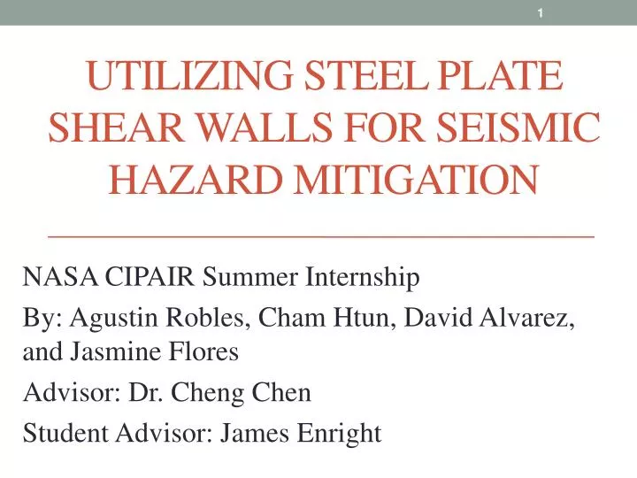 utilizing steel plate shear walls for seismic hazard mitigation