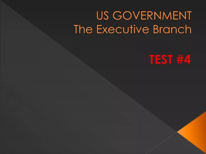 us government the executive branch