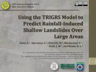 Using the TRIGRS Model to Predict Rainfall-Induced Shallow Landslides Over Large Areas