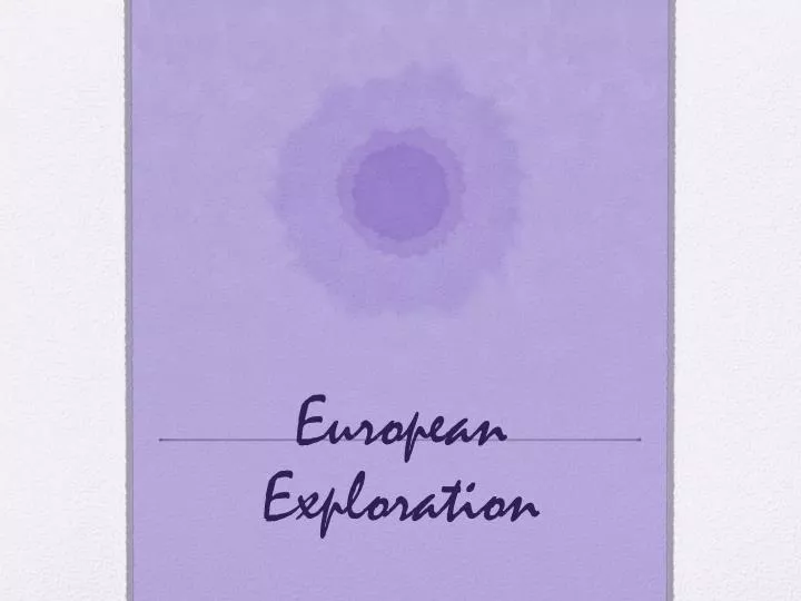 european exploration