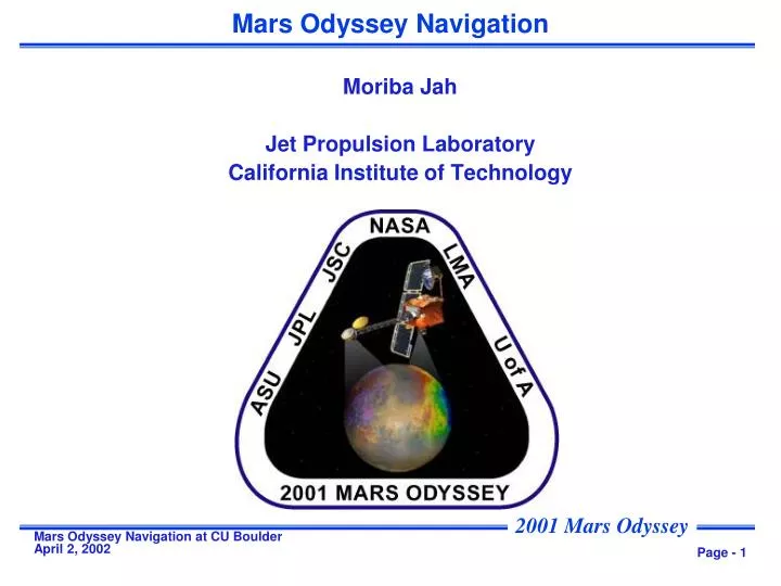 mars odyssey navigation