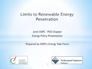 Limits to Renewable Energy Penetration
