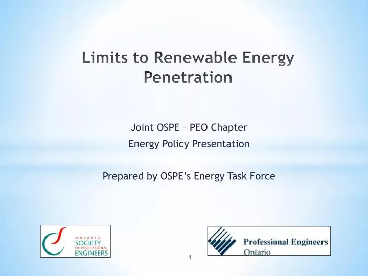 limits to renewable energy penetration