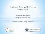 Limits to Renewable Energy Penetration - slide 1