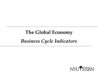 The Global Economy Business Cycle Indicators