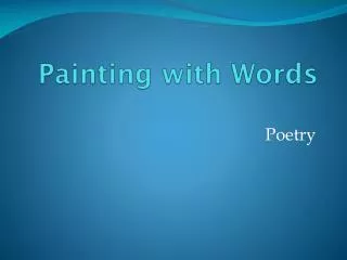 Painting with Words