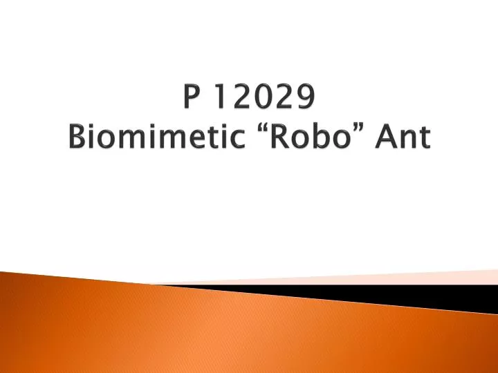 p 12029 biomimetic robo ant