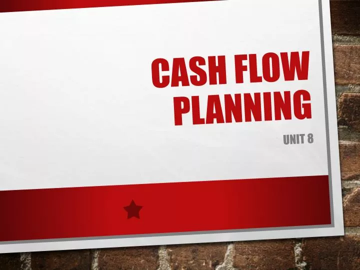 cash flow planning