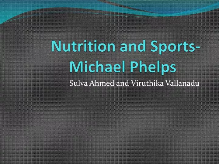 nutrition and sports michael phelps
