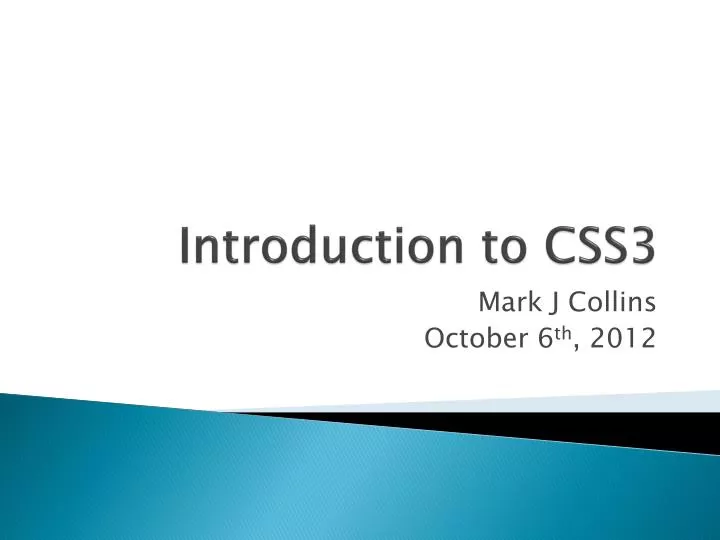 introduction to css3