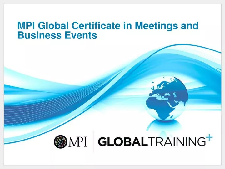 mpi global certificate in meetings and business events