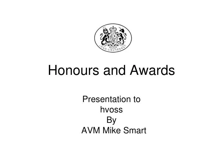 honours and awards