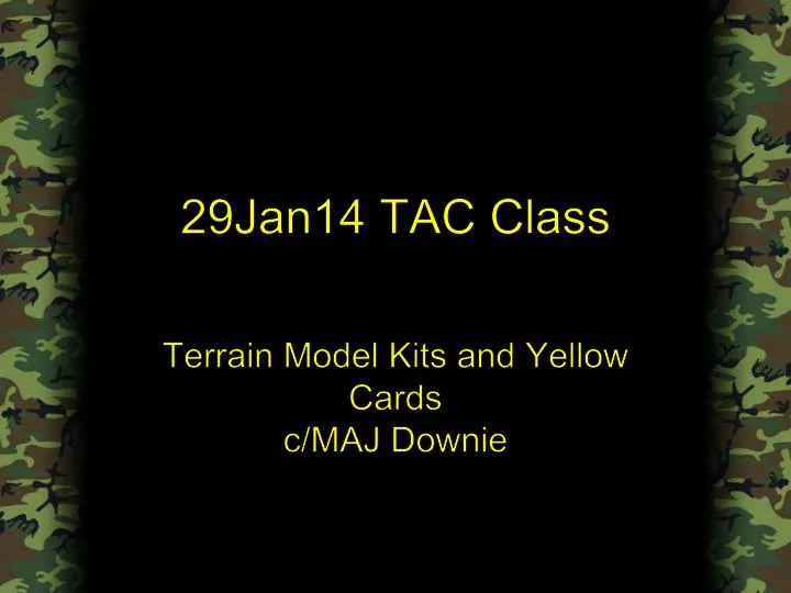 29jan14 tac class