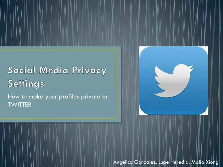 social media privacy settings