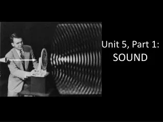 Unit 5, Part 1: SOUND
