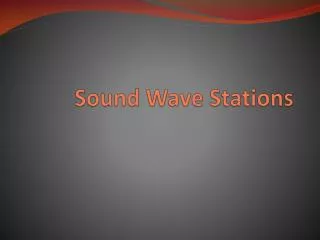 Sound Wave Stations