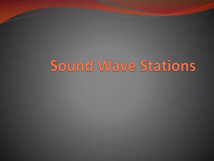 sound wave stations