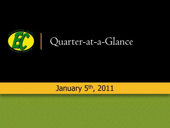 quarter at a glance