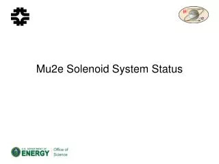 Mu2e Solenoid System Status