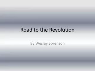 road to the revolution