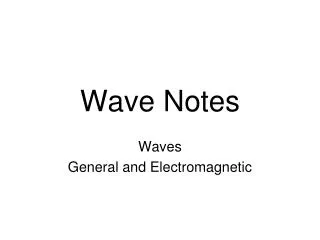 Wave Notes
