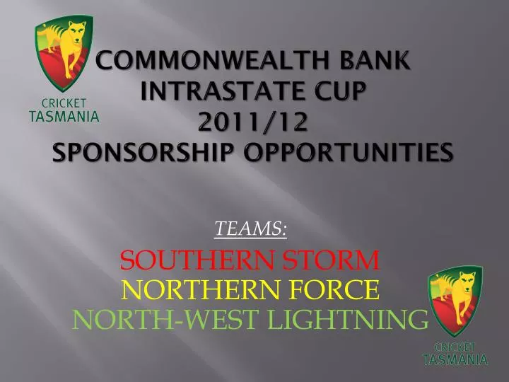 commonwealth bank intrastate cup 2011 12 sponsorship opportunities