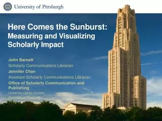 Here Comes the Sunburst: Measuring and Visualizing Scholarly Impact