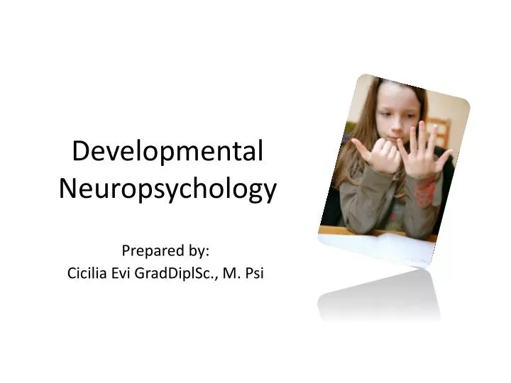 developmental neuropsychology