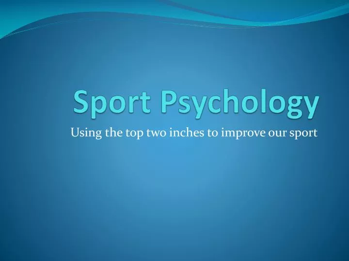 sport psychology