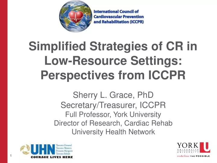 simplified strategies of cr in low resource settings perspectives from iccpr
