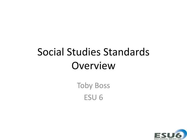 social studies standards overview
