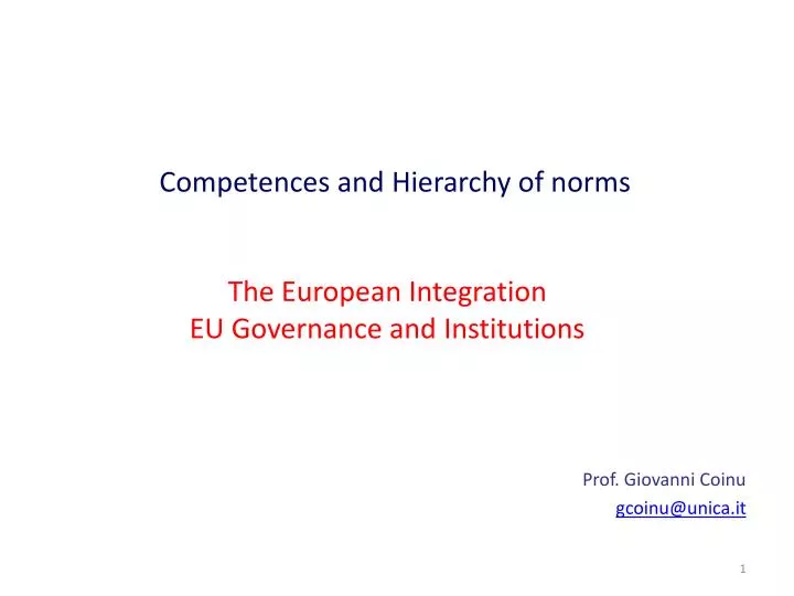 the european integration eu governance and institutions