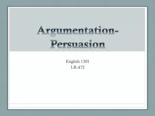 Argumentation-Persuasion
