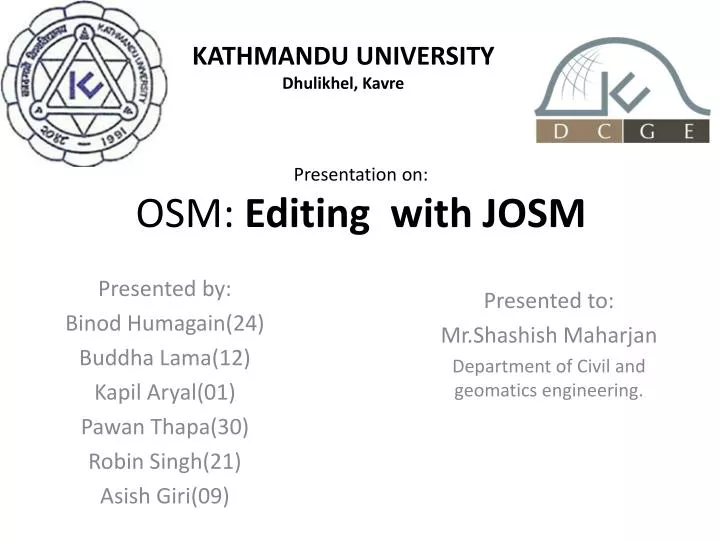 presentation on osm editing with josm