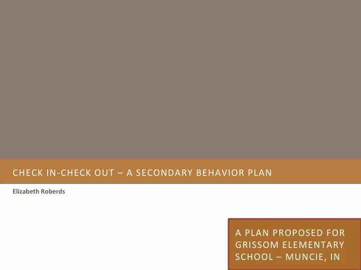 check in check out a secondary behavior plan
