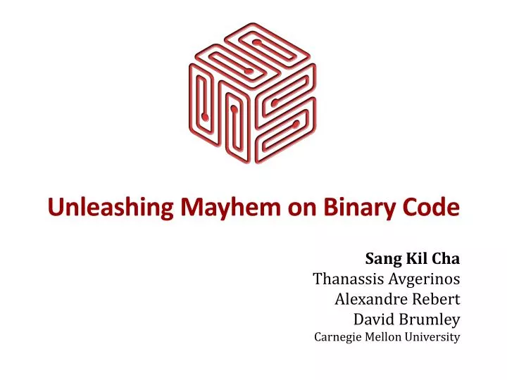 unleashing mayhem on binary code