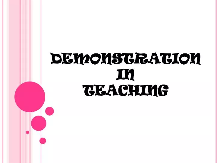 demonstration in teaching