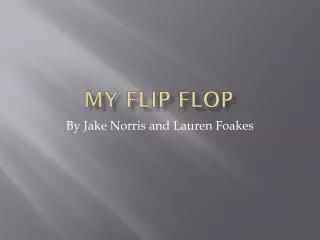 My flip flop