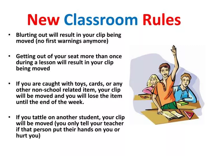 new classroom rules